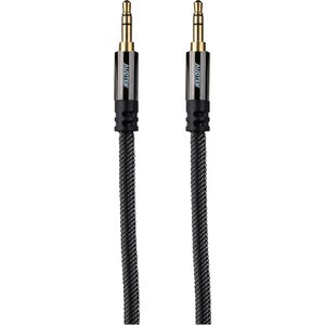 Main product image for Audtek 3.5mm 3 ft. Stereo Male to Male Audio Cable Dual Shielded with Braided Jacket181-928